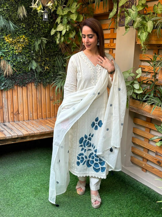 Elegant cotton kurti set