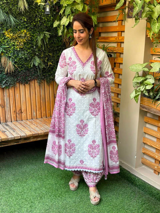 Beautiful cotton kurti set