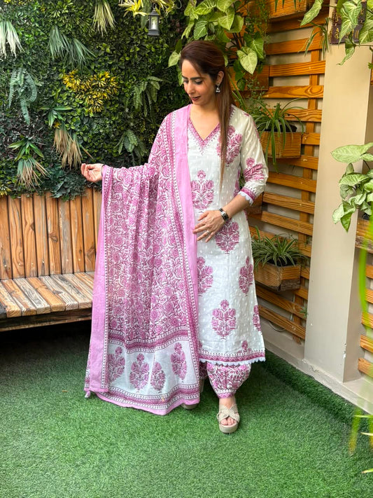 Beautiful cotton kurti set