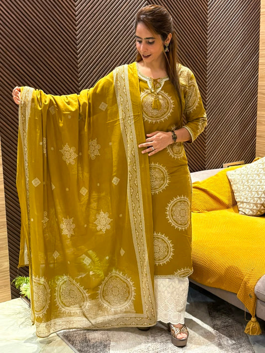 Beautiful cotton kurti set