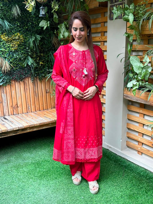 Beautiful cotton kurti set