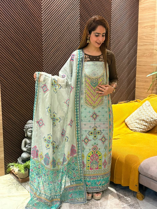 Beautiful pure cotton suit