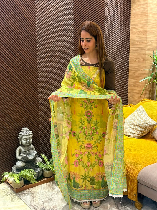 Elegant pure cotton suit