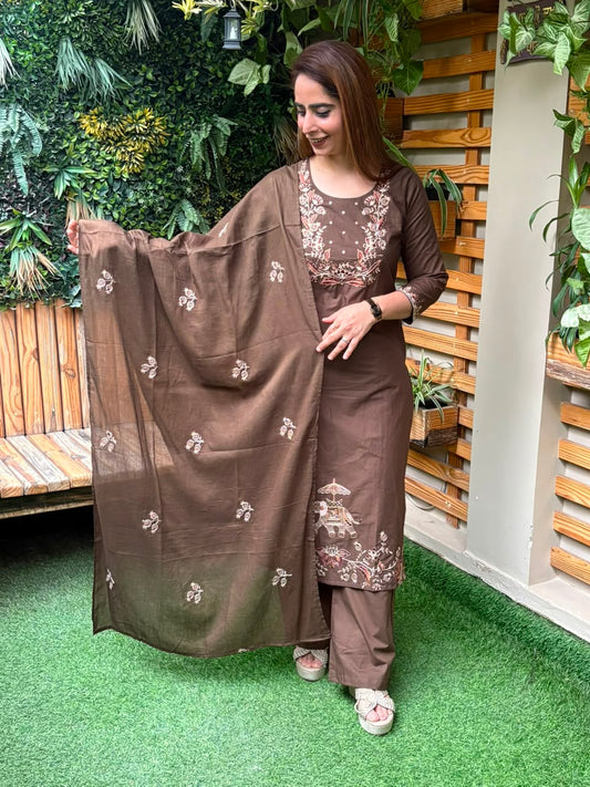 Beautiful cotton kurti set