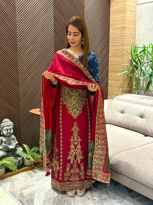 Pure organza silk fabric suit