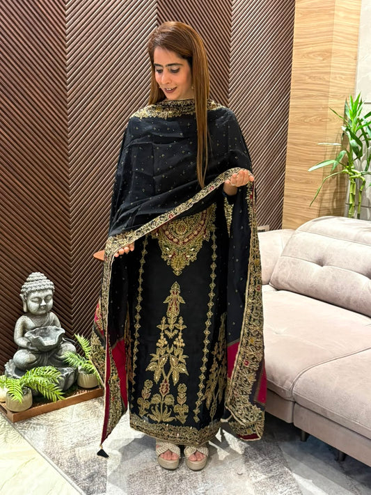 Pure organza silk fabric suit