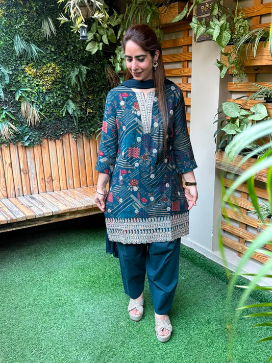 Beautiful cotton kurti set