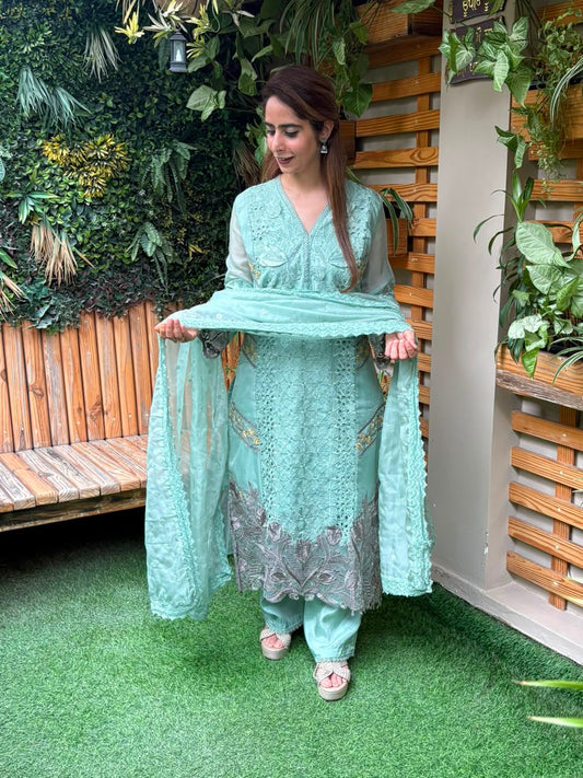 Beautifully crafted cotton kurti set