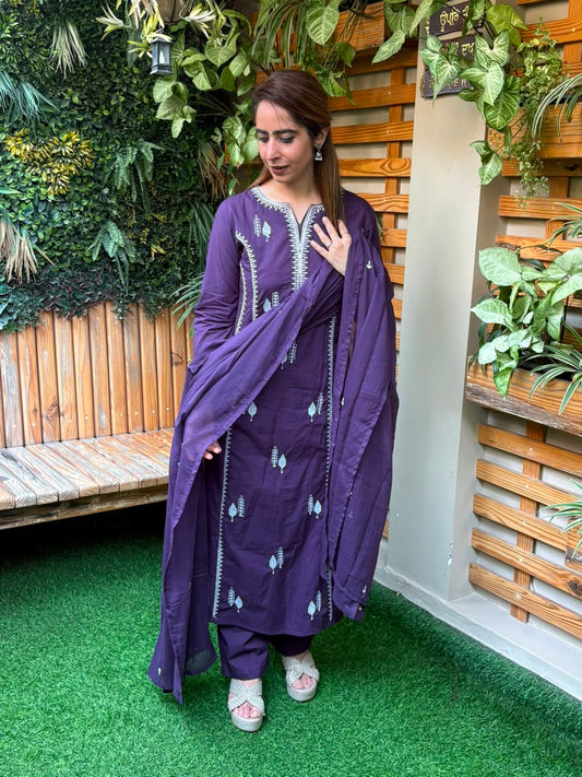 Elegant A-line kurti set