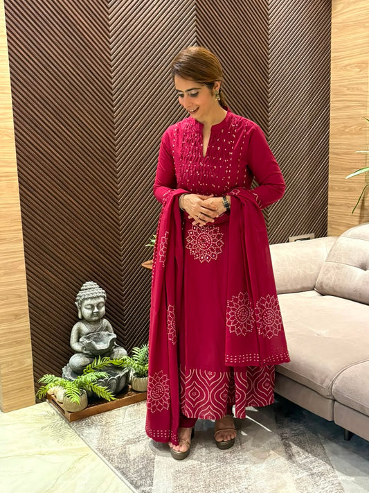 Beautiful cotton kurti set