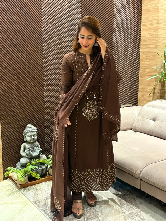 Beautiful cotton kurti set