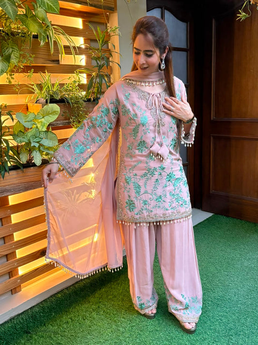 Stunning soft georgette kurti set