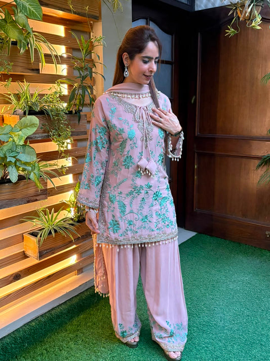 Stunning soft georgette kurti set
