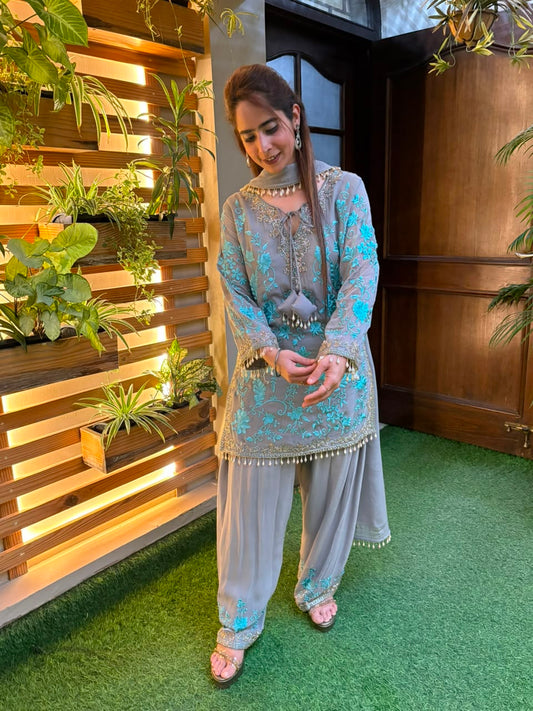 Stunning soft georgette kurti set