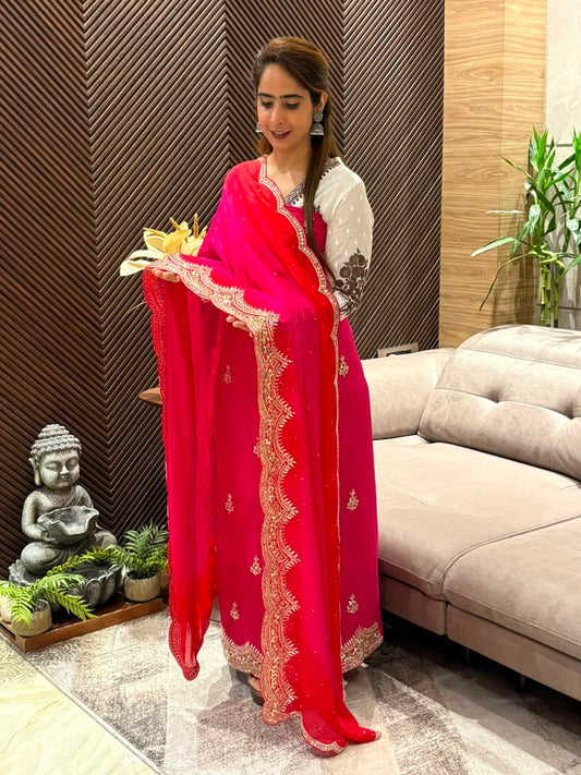 Luxurious Uppada Silk this unstitched suit