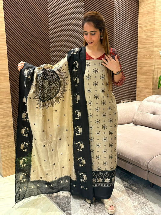 Graceful unstitched suit