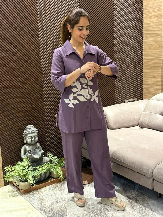 Elegant cotton co-ord set