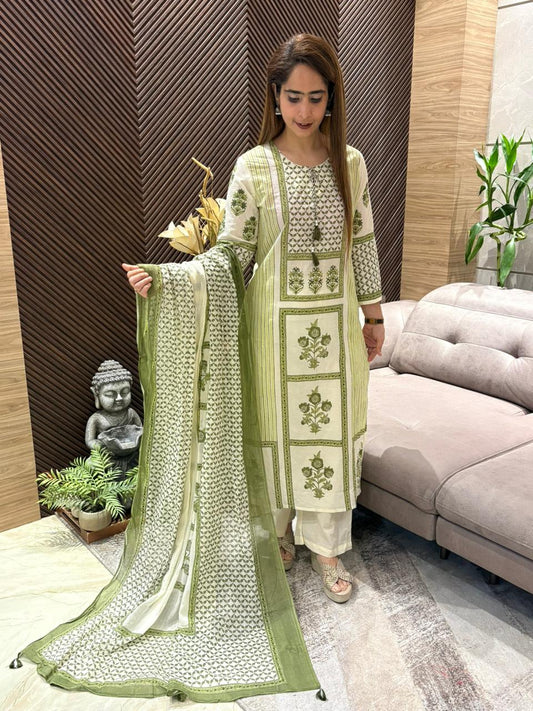 Elegant cotton kurti set