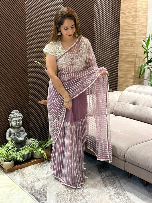 Stunning running saree