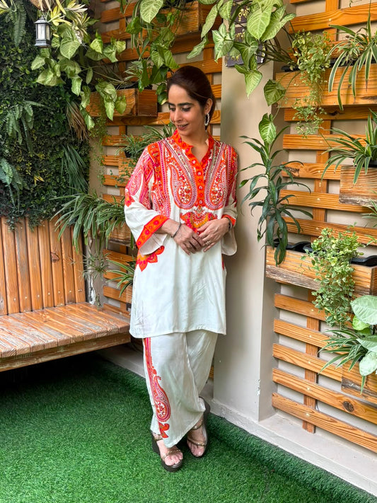 Elegant muslin co-ord set