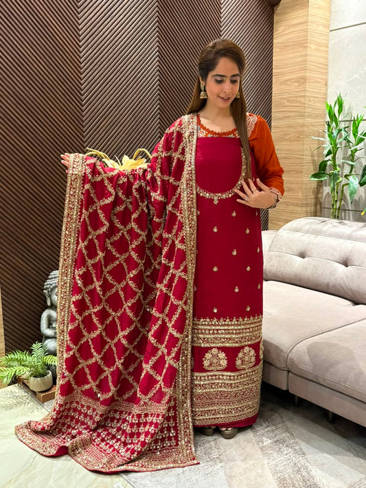 Luxurious unstitched suit