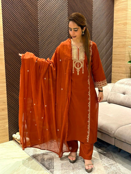 Elegant cotton kurti set