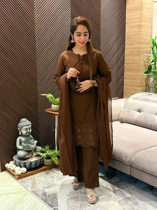 Beautifully crafted cotton kurti set
