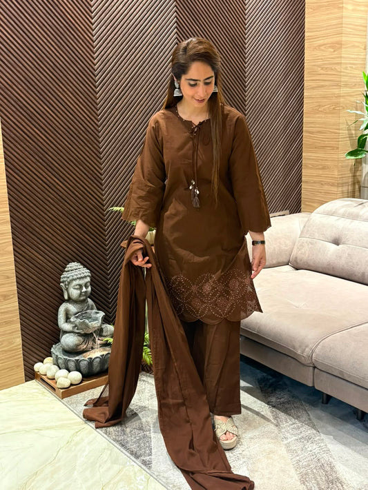 Beautifully crafted cotton kurti set