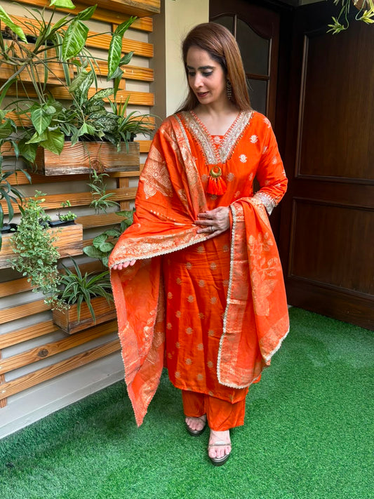Luxurious silk kurta set