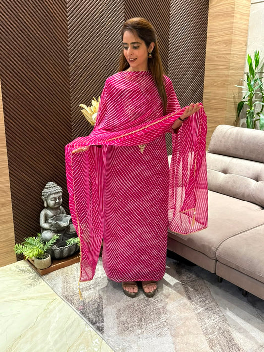 Elegant unstitched georgette suit set