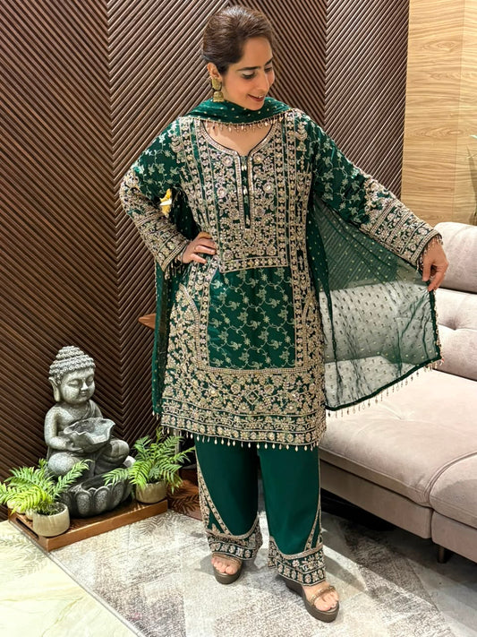 luxurious Banarasi Silk Kurta Set