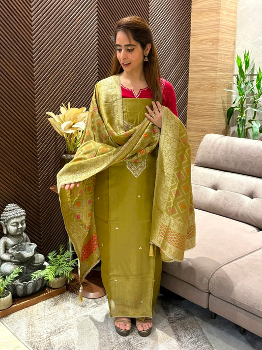 Stunning unstitched suit set