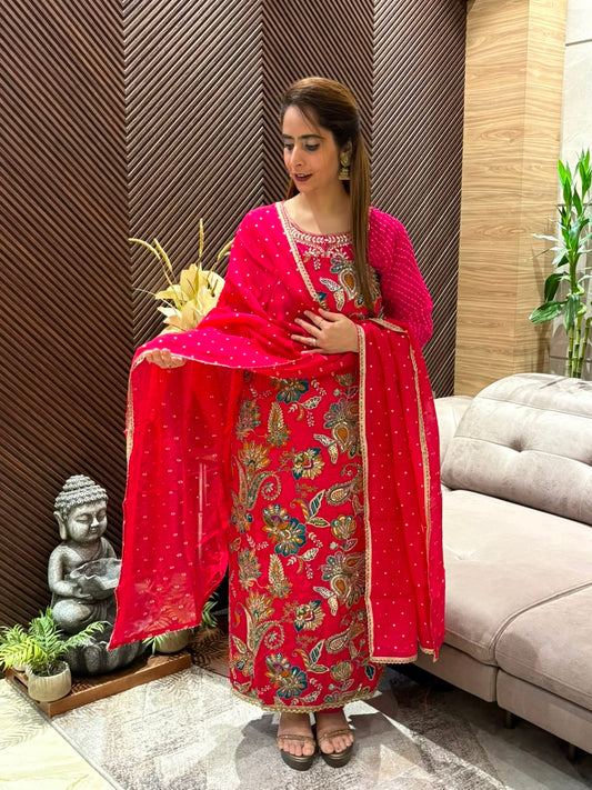Beautifully designed unstitched suit