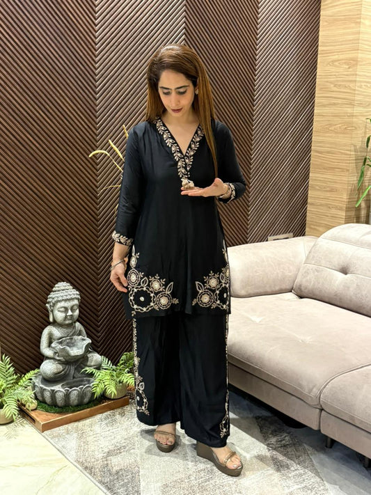 Elegant soft muslin cotton co-ord set