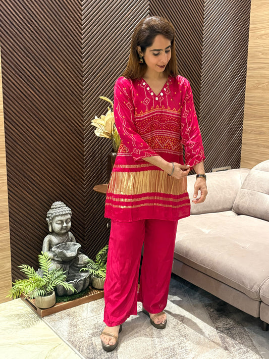 Luxurious Gaji silk co-ord set