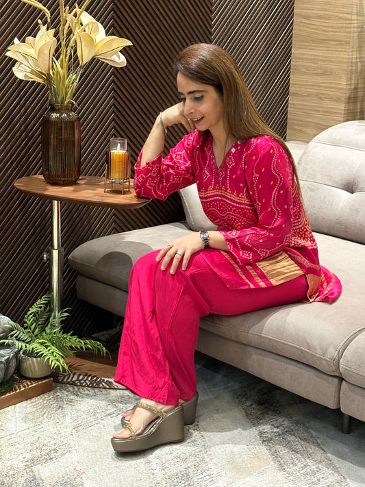 Luxurious Gaji silk co-ord set