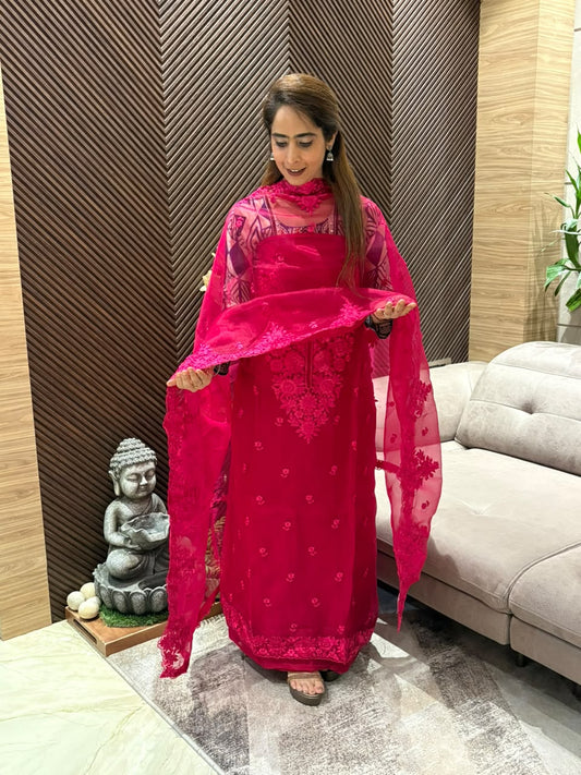 Festive glamour exquisite unstitched suit