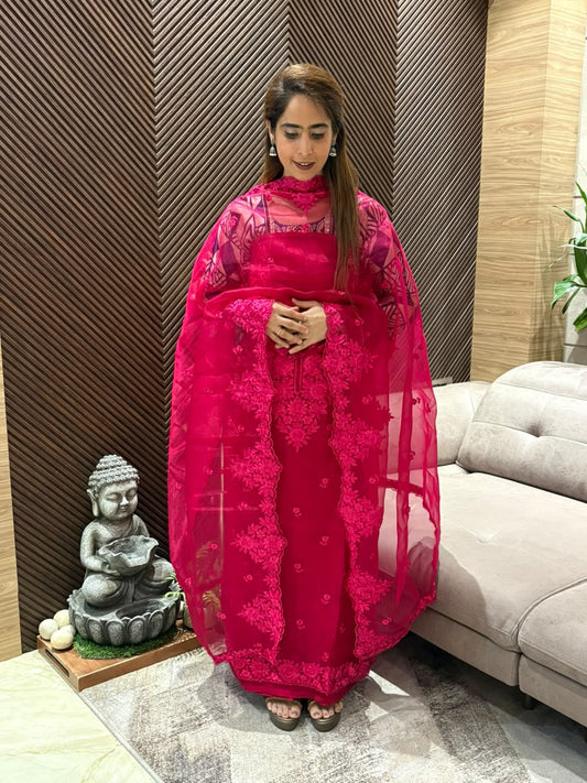 Festive glamour exquisite unstitched suit