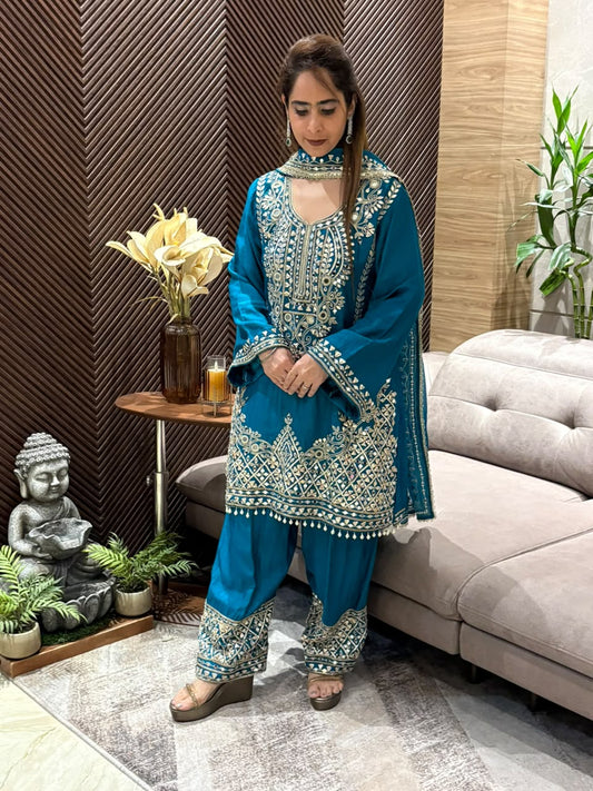 Luxurious Raw Silk kurta set