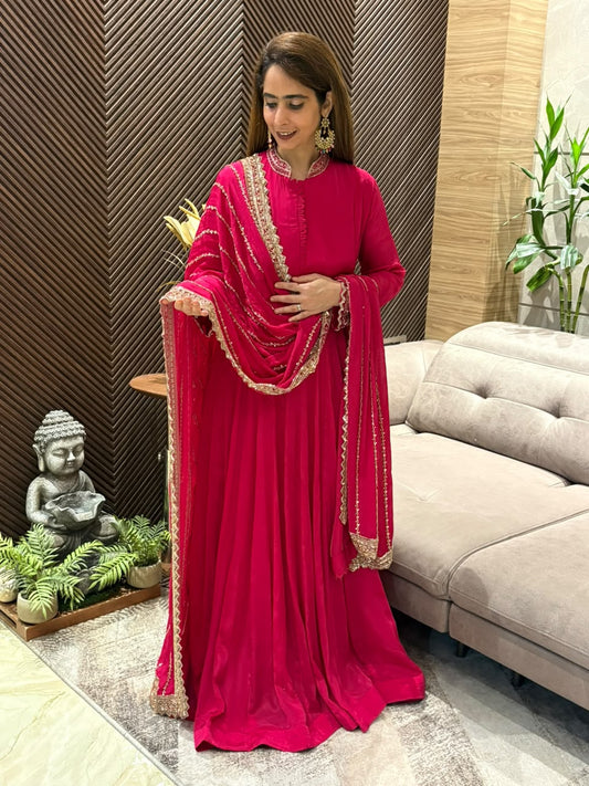 Premium Chinon Anarkali suit