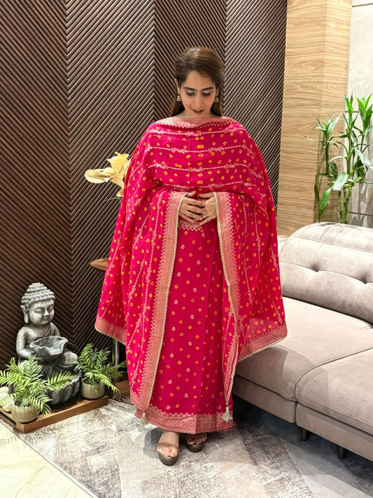 Luxurious Uppada silk unstitched suit