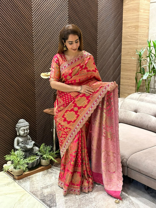 Luxurious Modal Satin running saree