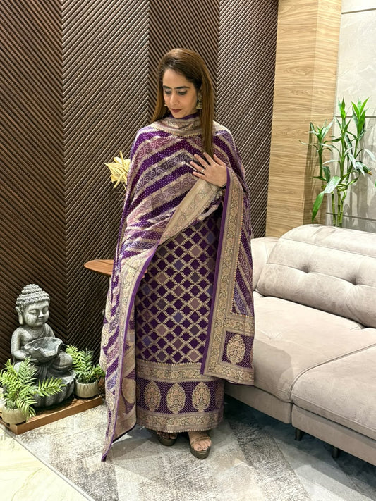 Discover timeless elegance with our exquisite unstitched suit