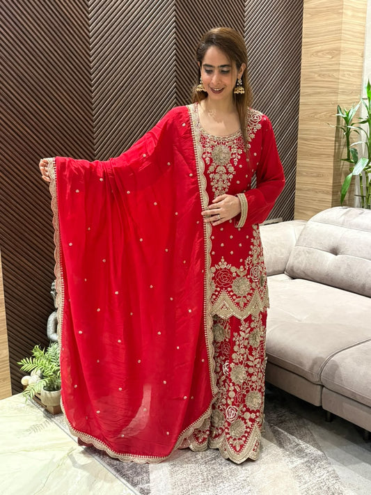Premium crape Sharara Set