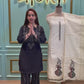 Elegant unstitched suit set crafted from pure cotton fabric