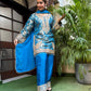 Luxurious brocade kurta set is designed for women